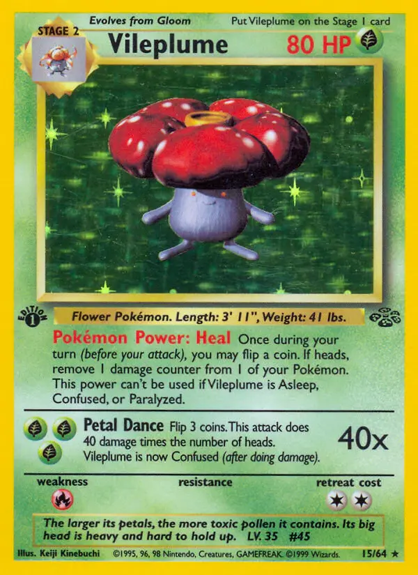 Vileplume - Jungle 015/064 (1st Edition)