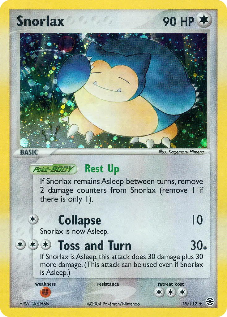 Snorlax - FireRed & LeafGreen 015/112 (Holo)