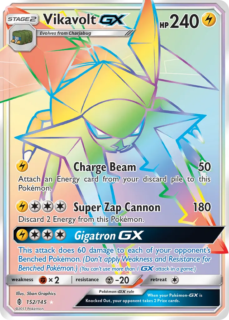 Vikavolt-GX - Guardians Rising 152/145 (Rainbow Rare)