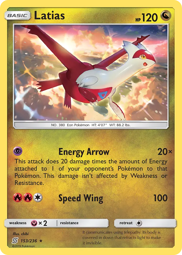 Latias - Unified Minds 153/236 (Reverse Holo)