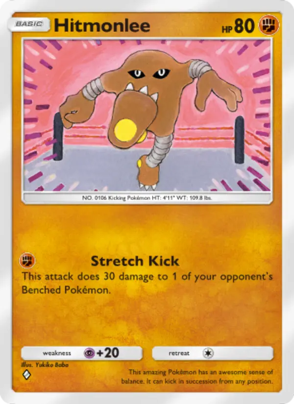 Hitmonlee - Genetic Apex 154/226