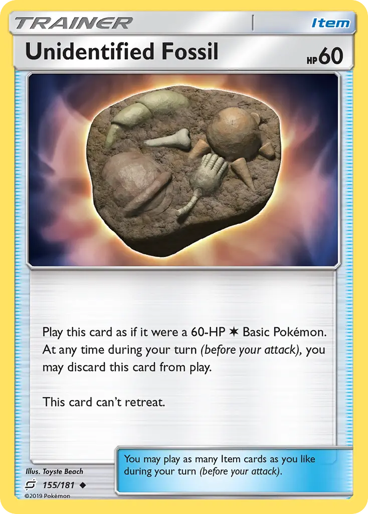 Unidentified Fossil - Team Up 155/181 (Regular)