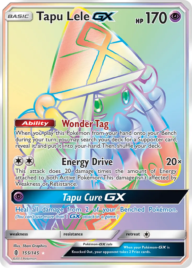 Tapu Lele-GX - Guardians Rising 155/145 (Rainbow Rare)