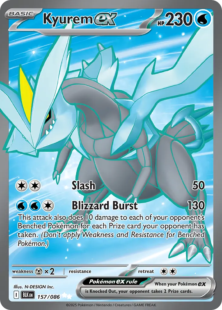 Kyurem ex - Black Bolt 157/086 (Holo)