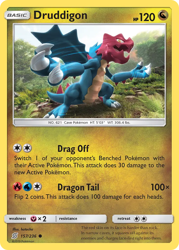 Druddigon - Unified Minds 157/236 (Reverse Holo)