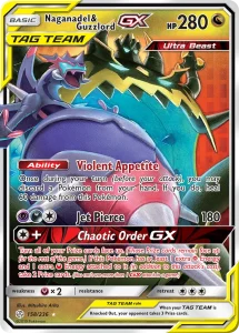 Naganadel & Guzzlord-GX - Cosmic Eclipse 158/236 (Rare Holo GX)