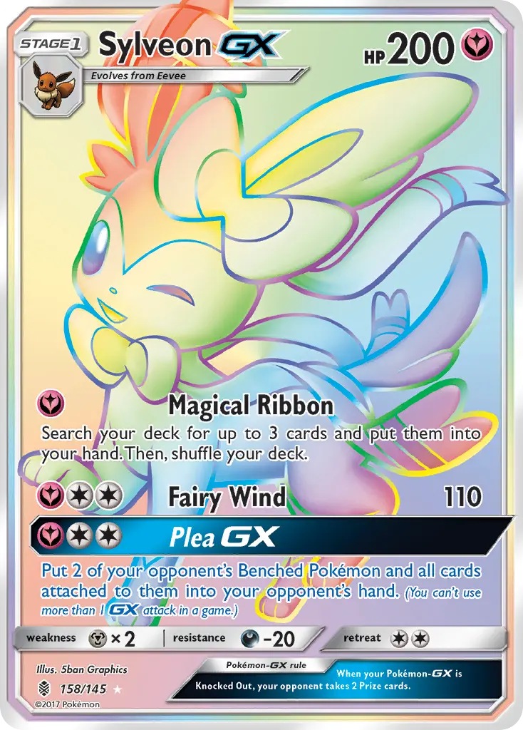 Sylveon-GX - Guardians Rising 158/145 (Rainbow Rare)