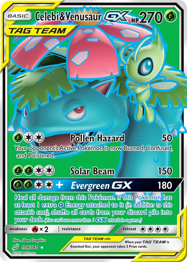 Celebi & Venusaur-GX - Team Up 159/181 (Ultra Rare)