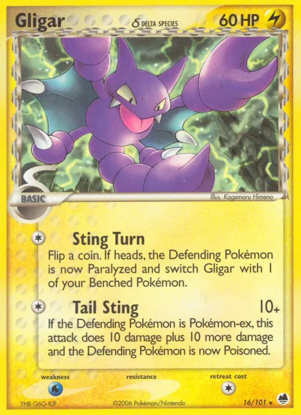 Gligar δ - Dragon Frontiers 016/101 (Reverse Holo)