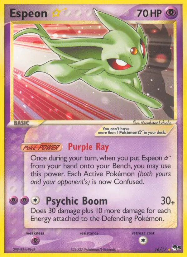 Espeon ★ - POP Series 5 016/017 (Regular)