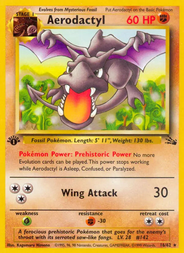 Aerodactyl - Fossil 016/062 (Regular)