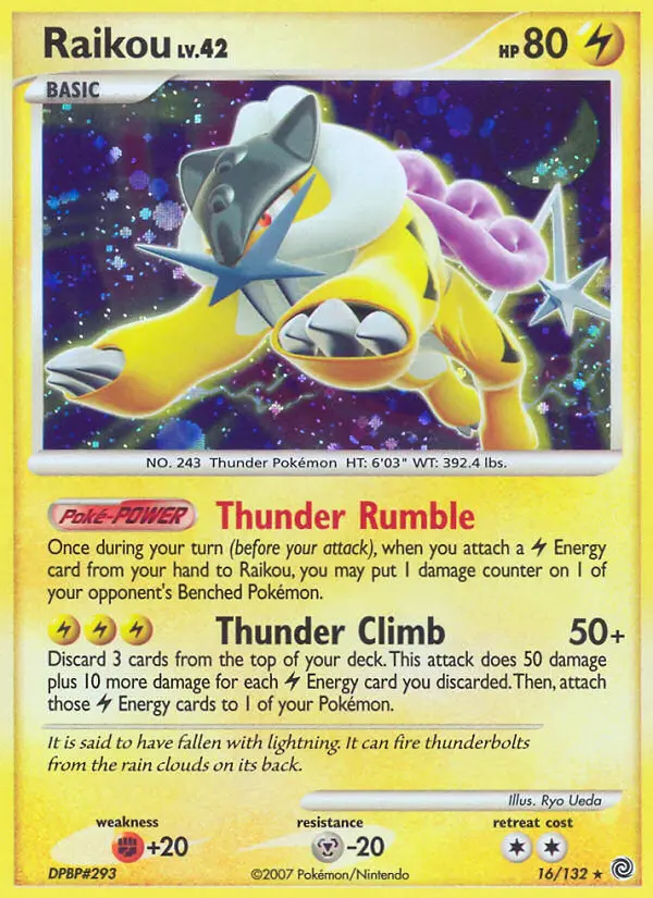 Raikou - Secret Wonders 016/132 (Reverse Holo)