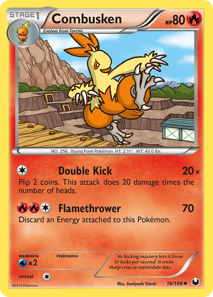 Combusken - Dark Explorers 016/108 (Regular)