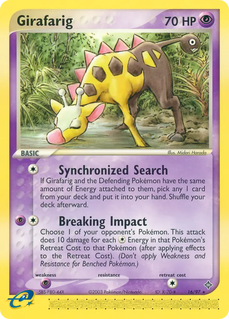 Girafarig - Dragon 016/097 (Regular)