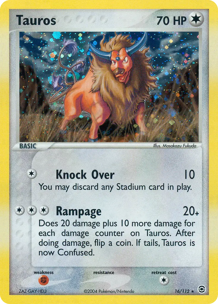 Tauros - FireRed & LeafGreen 016/112 (Reverse Holo)