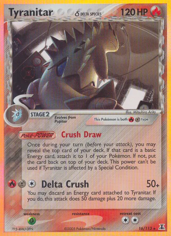 Tyranitar δ - Delta Species 016/113 (Reverse Holo)