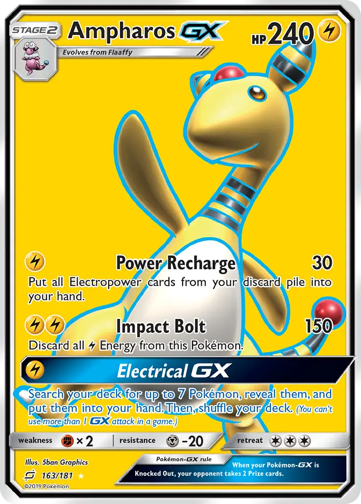 Ampharos-GX - Team Up 163/181 (Ultra Rare)