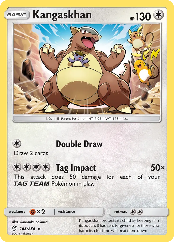 Kangaskhan - Unified Minds 163/236 (Reverse Holo)