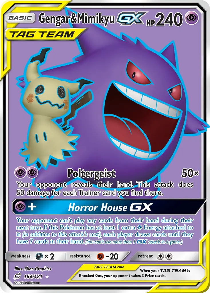Gengar & Mimikyu-GX - Team Up 164/181 (Ultra Rare)