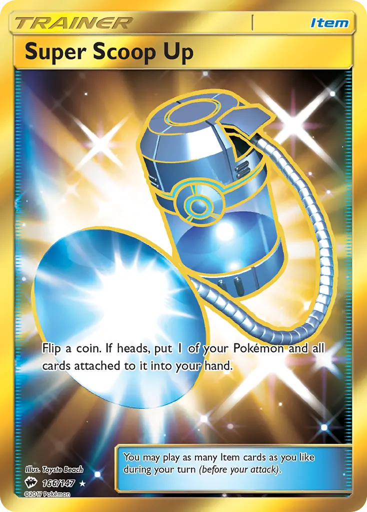 Super Scoop Up - Burning Shadows 166/147 (Secret Rare)