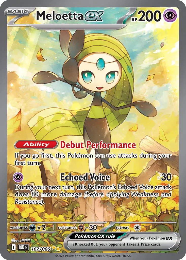 Meloetta ex - Black Bolt 167/086 (Holo)