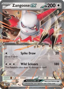 Zangoose ex - Ascended Heroes 167/217 (Holo)