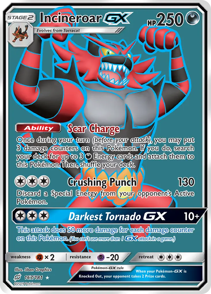 Incineroar-GX - Team Up 167/181 (Ultra Rare)
