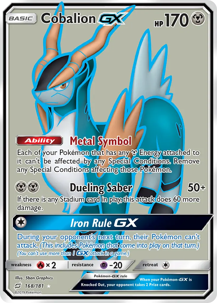 Cobalion-GX - Team Up 168/181 (Ultra Rare)