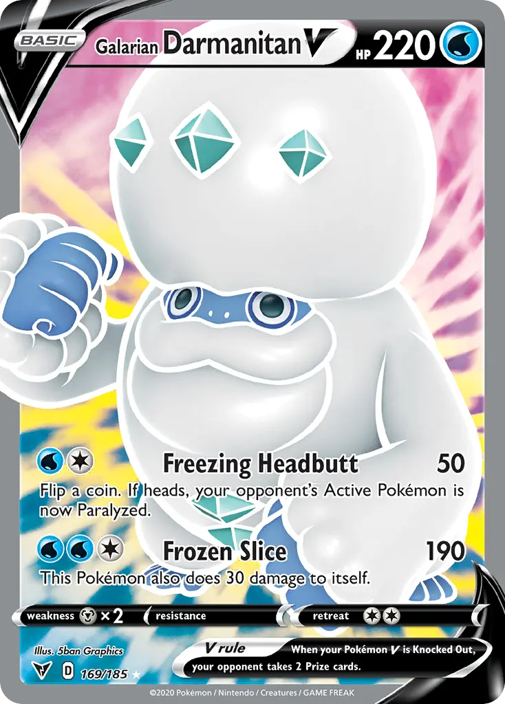 Galarian Darmanitan V - Vivid Voltage 169/185 (Ultra Rare)