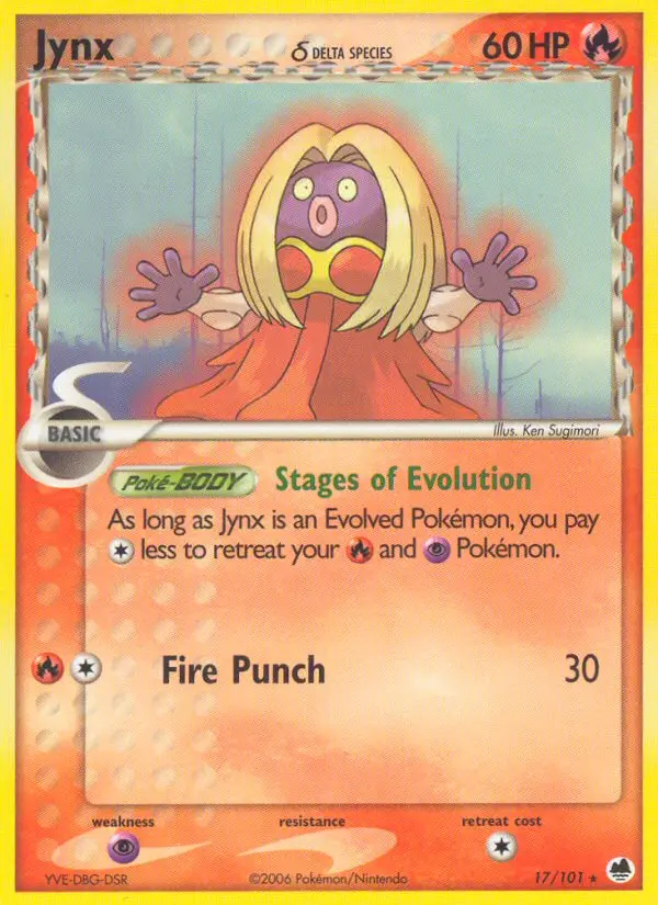 Jynx δ - Dragon Frontiers 017/101 (Reverse Holo)