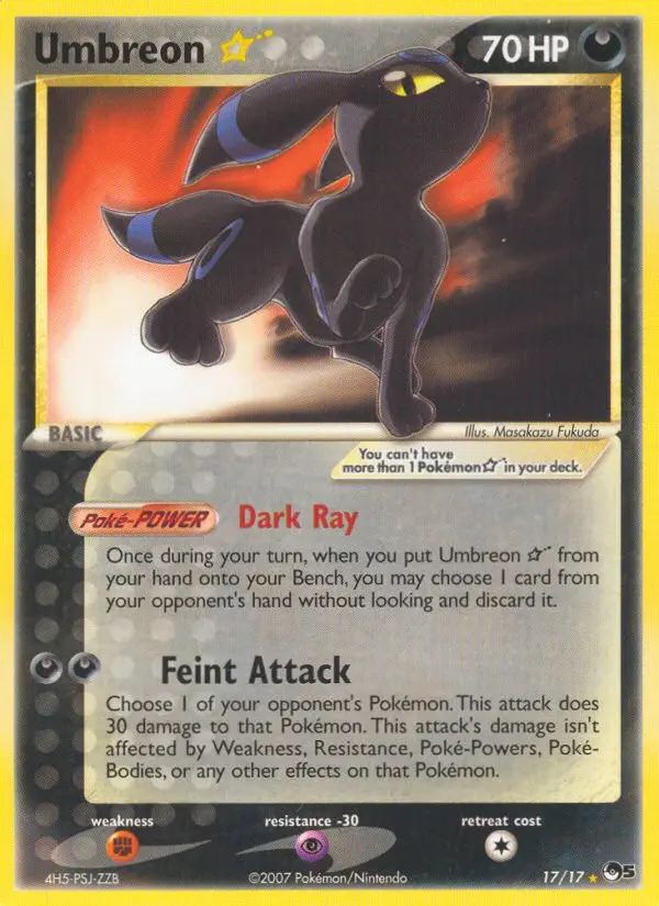 Umbreon ★ - POP Series 5 017/017 (Regular)