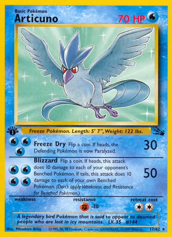 Articuno - Fossil 017/062 (Regular)