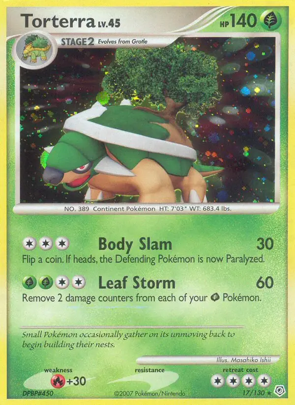Torterra - Diamond & Pearl 017/130 (Reverse Holo)