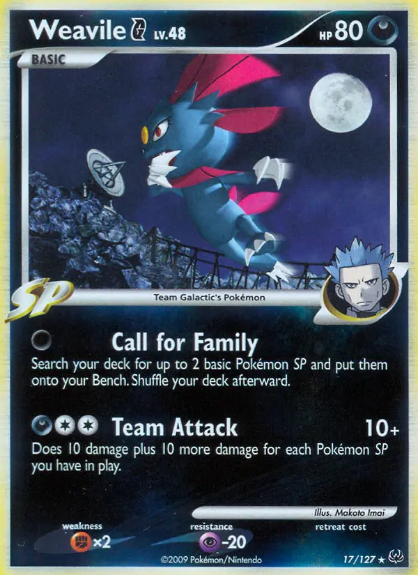 Weavile G - Platinum 017/127 (Reverse Holo)