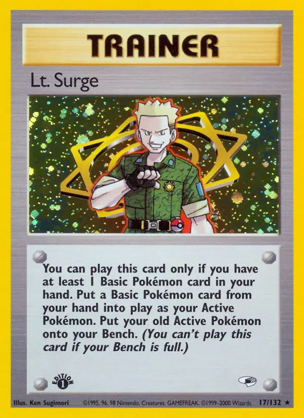 Lt. Surge - Gym Heroes 017/132 (Holo)