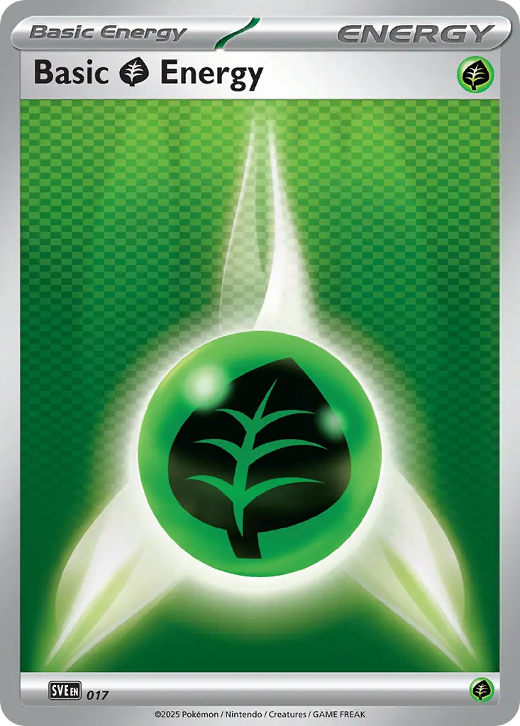 Basic Grass Energy - Scarlet & Violet Energies 017/008 (Tinsel Holo)