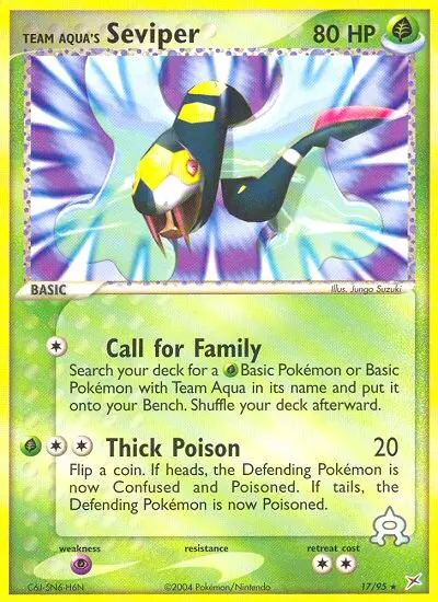 Team Aqua's Seviper - Team Magma vs Team Aqua 017/095 (Regular)