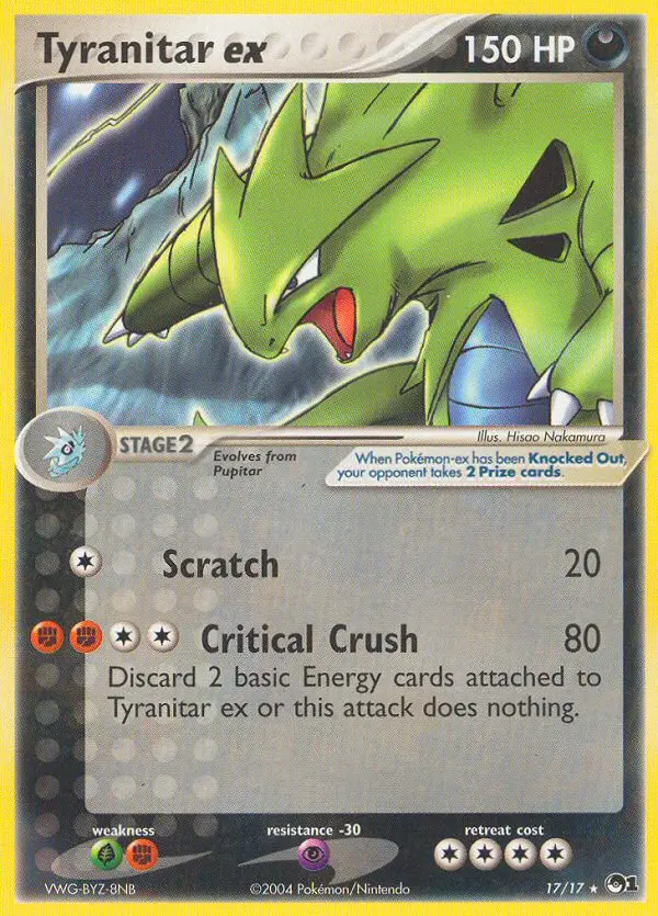 Tyranitar ex - POP Series 1 017/017 (Regular)