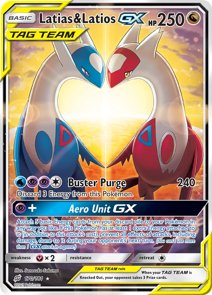 Latias & Latios-GX - Team Up 170/181 (Ultra Rare)