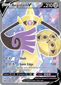Aegislash V - Vivid Voltage 177/185 (Ultra Rare)