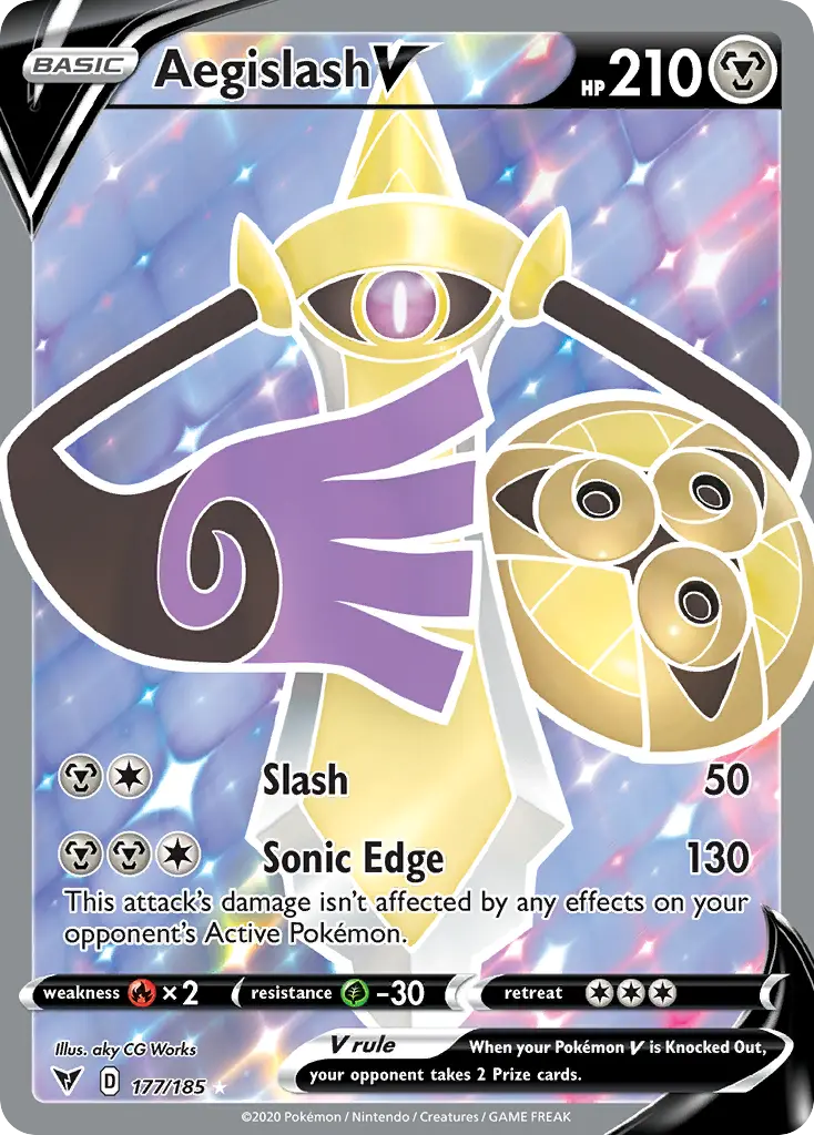 Aegislash V - Vivid Voltage 177/185 (Ultra Rare)