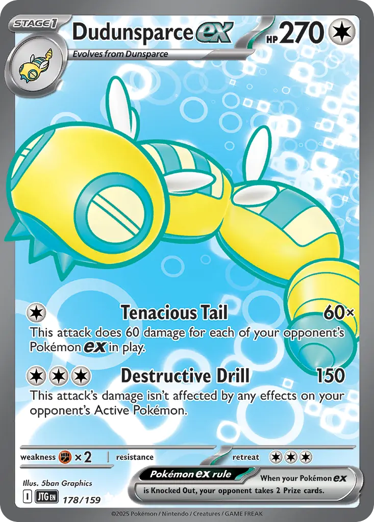 Dudunsparce ex - Journey Together 178/159 (Ultra Rare)