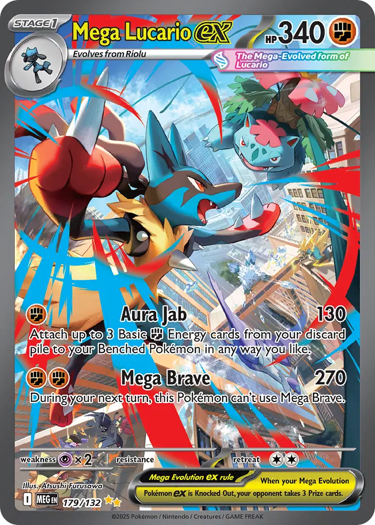 Mega Lucario ex - Mega Evolution 179/132 (Special Illustration Rare)