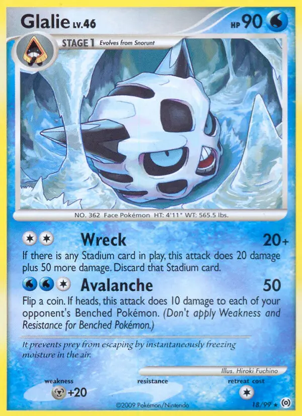 Glalie - Arceus 018/099 (Regular)