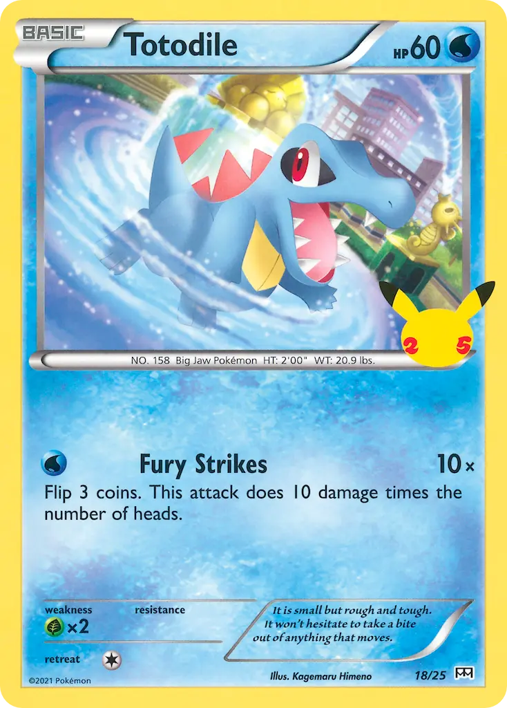 Totodile - McDonald's Collection 2021 018/025 (Holo)