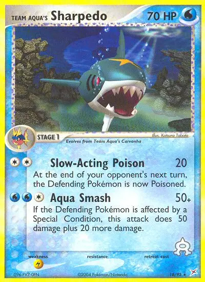 Team Aqua's Sharpedo - Team Magma vs Team Aqua 018/095 (Regular)
