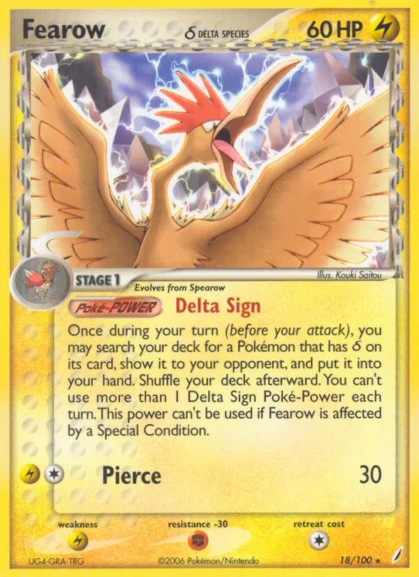 Fearow δ - Crystal Guardians 018/100 (Reverse Holo)