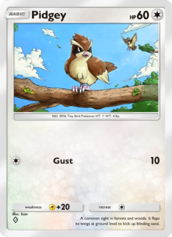 Pidgey - Genetic Apex 186/226