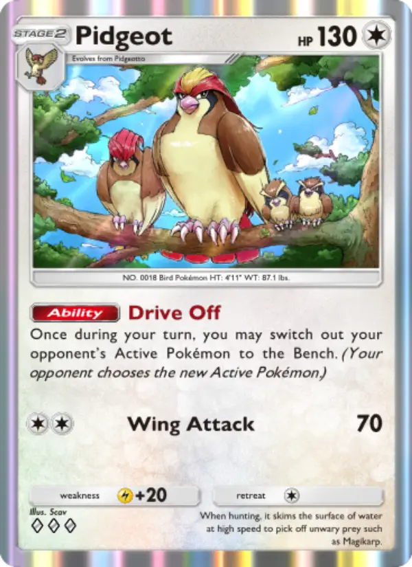 Pidgeot - Genetic Apex 188/226