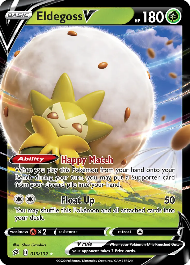 Eldegoss V - Rebel Clash 019/192 (Holo)